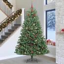 ARDEBO.de - Künstlicher klappbarer Weihnachtsbaum Grün 300 cm