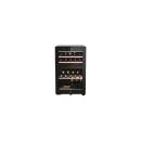 ARDEBO.de Haier HWS42GDAU1 Serie 7 Weinklimaschrank, 50 cm breit, 42 Standardweinflaschen, LED Beleuchtung, 2 Kühlzonen, schwarz