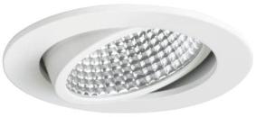 ARDEBO.de Brumberg KERBY-R LED-Einbaustrahler 350mA, 7W, 1230 lm, 3000K, rund, weiß (12395073)