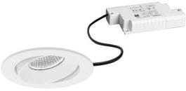 ARDEBO.de Brumberg BB35 LED-Einbaustrahler Phasenabschnitt dimmbar, 230V AC, 7W, 680 lm, 3000K, rund, schwenkbar, weiß (39379173)