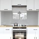 ARDEBO.de - Küchenrückwand 2 pcs Hellgrau 80 x 60 cm Gehärtetes Glas