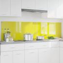 ARDEBO.de - Küchenrückwand 2 pcs Gelb 100 x 50 cm Gehärtetes Glas