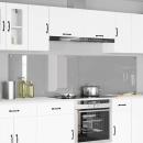 ARDEBO.de - Küchenrückwand 2 pcs Hellgrau 110 x 60 cm Gehärtetes Glas