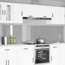 ARDEBO.de - Küchenrückwand 2 pcs Hellgrau 120 x 60 cm Gehärtetes Glas