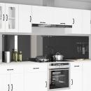 ARDEBO.de - Küchenrückwand 2 pcs Dunkelgrau 120 x 60 cm Gehärtetes Glas