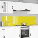 ARDEBO.de - Küchenrückwand 2 pcs Gelb 110 x 50 cm Gehärtetes Glas