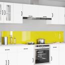 ARDEBO.de - Küchenrückwand 2 pcs Gelb 120 x 40 cm Gehärtetes Glas