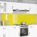 ARDEBO.de - Küchenrückwand 2 pcs Gelb 120 x 60 cm Gehärtetes Glas