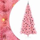 ARDEBO.de - Weihnachtsbaum mit 300 LEDs mit Ständer Rosa 240 cm PVC