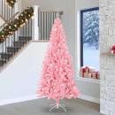 ARDEBO.de - Weihnachtsbaum mit 300 LEDs mit Ständer Rosa 240 cm PVC