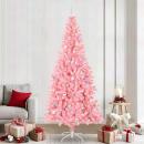 ARDEBO.de - Weihnachtsbaum mit 300 LEDs mit Ständer Rosa 240 cm PVC