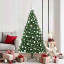 ARDEBO.de - Künstlicher Weihnachtsbaum mit 300 LEDs mit Ständer Grün 180 cm