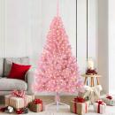 ARDEBO.de - Künstlicher vorbeleuchteter Weihnachtsbaum Rosa 180 cm PVC