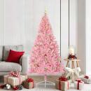 ARDEBO.de - Künstlicher vorbeleuchteter Weihnachtsbaum Rosa 180 cm PVC