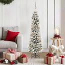 ARDEBO.de - Künstlicher Weihnachtsbaum mit 150 LEDs mit Ständer Weiß 150 cm
