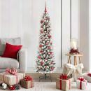 ARDEBO.de - Künstlicher Weihnachtsbaum mit 150 LEDs Grün und Weiß 150 cm