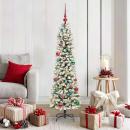 ARDEBO.de - Künstlicher Weihnachtsbaum mit 150 LEDs Grün und Weiß 150 cm