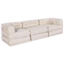 ARDEBO.de - Modulares Sofa 3 pcs Creme 70 x 70 x 56 cm Stoff