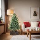 ARDEBO.de - Weihnachtsbaumkragen Schwarz 75 x 75 x 25 cm Wasserhyazinthe