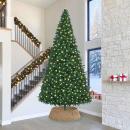 ARDEBO.de - Weihnachtsbaumkragen Braun 105 x 105 x 28 cm das Seegras