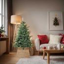 ARDEBO.de - Weihnachtsbaumkragen Braun 70 x 70 x 28 cm Wasserhyazinthe