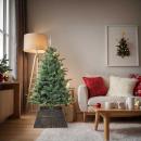 ARDEBO.de - Weihnachtsbaumkragen Schwarz 70 x 70 x 28 cm Wasserhyazinthe