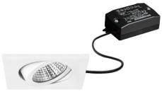 ARDEBO.de Brumberg BB05 LED-Einbaustrahler, 230VAC, 50Hz, 6W, 38°, 630lm, 3000K, quadratisch, schwenkbar, weiß (38365173)