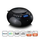 ARDEBO.de - Boombox mit DAB+/ FM-Radio und Bluetooth® Schwarz