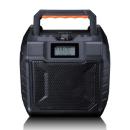 ARDEBO.de - Leistungsstarkes tragbares DAB+/FM-Radio für den Außenbereich mit Bluetooth® IPX5 wasserdicht Grau