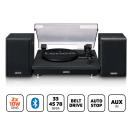 ARDEBO.de - Plattenspieler mit Bluetooth® Empfang und zwei externen Lautsprechern