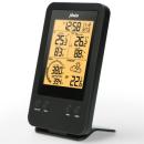 ARDEBO.de - Professionelle Wetterstation mit Funksensor Schwarz