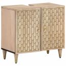 ARDEBO.de - Waschbeckenunterschrank 62x33x58 cm Massivholz Mango