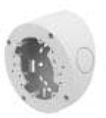 ARDEBO.de Hanwha Vision Neigehalterung für Überwachungskamera QNV/QND/QNE, Aluminium, weiß (SBV-140TMW)