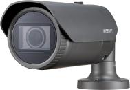 ARDEBO.de Hanwha Vision 2M Netzwerk-IR-Bullet-Kamera, 3,2-10mm (3,1x) motorisiertes Varioobjektiv, Tag & Nacht, WDR (120dB), IR 30m, dunkelgrau (XNO-L6080R)