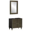 ARDEBO.de - 2-tlg. Badmöbel-Set Massivholz Mango