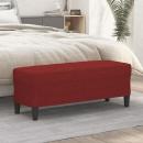 ARDEBO.de - Sitzbank Weinrot 100x35x41 cm Stoff