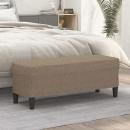 ARDEBO.de - Sitzbank Taupe 100x35x41 cm Stoff