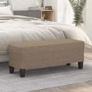 ARDEBO.de - Sitzbank Taupe 100x35x41 cm Stoff