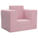 ARDEBO.de - Schlafsofa für Kinder Rosa Weicher Plüsch