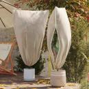 ARDEBO.de - Frostschutzpflanzenfleeceabdeckungen 5 pcs Beige 1,55 x 1 m