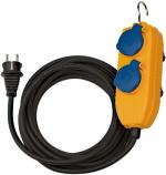 ARDEBO.de Brennenstuhl Baustellenkabel IP54 mit Powerblock, 4 Schuko Steckdosen, 10m Anschlusskabel, gelb (1151740010)