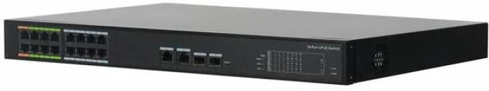 ARDEBO.de Burg Guard BWnet-11832 Gigabit, 16-Port,8x PoE af/at+8xePoE, max.240W, 16x 10/100 Mbit + 2x 1000 Mbit + 2x 1000 Base-X Combo Ports, Switch (586029)