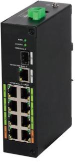 ARDEBO.de Burg Guard BWnet-10931 BURG-GUARD Gigabit, 10-Port,8x PoE af/at,max.150W, 10x 10/100/1000 Mbit Switch, 2x Uplink Port ( 579732 )