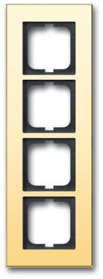 ARDEBO.de Busch-Jaeger 1724-823-101 Abdeckrahmen, Carat, 4-fach Rahmen, gold (2CKA001754A4359)