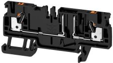 ARDEBO.de Weidmüller AFS 2.5 CF 2C BK Sicherungs-Reihenklemme, PUSH IN, 2.5 mm², 400 V, 10 A, schwarz (2466530000)