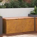 ARDEBO.de - Gartenbank Rostig 100 x 40 x 43 cm Wetterfeststahl
