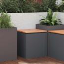 ARDEBO.de - Gartenbank Anthrazit 40 x 40 x 43 cm Stahl
