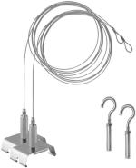ARDEBO.de LEDVANCE TRUSYS FLEX SUSPENSION KIT, Abhängeset für Tragschienen, Stahl, silber (4058075781795)