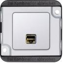 ARDEBO.de Merten MEG4576-7021 Anschlußmodul, Panzer, Actassi, RJ 45-Einsatz, 1fach Zentralplatte