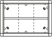 ARDEBO.de Ritto Aufputzrahmen, 6 Modulplätze, weiß (1883670)